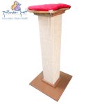 The Ulimate Scratching Post with Padded Quilted Perch