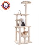 Cat Tree Tower with Sisal Posts, Condo, Hammock and Toy