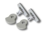 G-LDSDDW Glass Fitting Maxi Pet Door Locking Dial Set - White