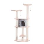 Kitty Cat Tree with Sisal Posts, Perches, Condo and Toys