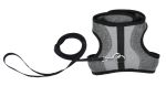 Coastal Adjustable Cat Wrap Harness with 6' Leash, GREY
