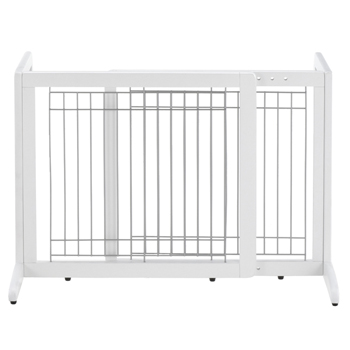 Freestanding Pet Gate Small - Origami White