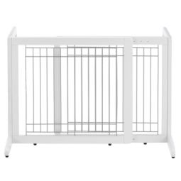 Freestanding Pet Gate Small - Origami White