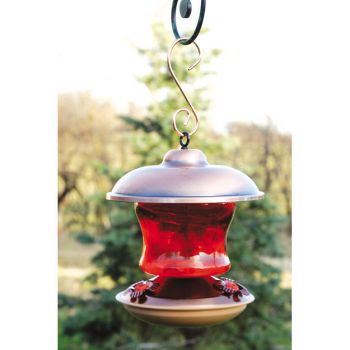 Brushed Copper Hummingbird Feeder