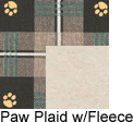 Teal Paw Plaid
